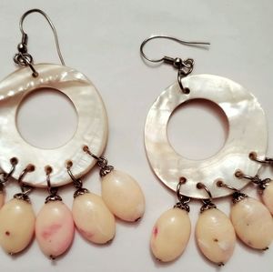 Vintage Mother of Pearl Earrings